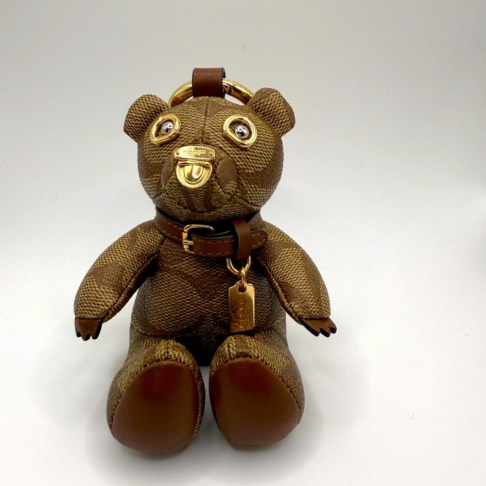 Authentic Coach Bear Bag Charm Keychain